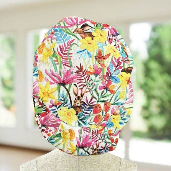 Sumebunny to Love EURO Cap~Surgical cap, RN, MD, NP, CNA, RN, VET, Tech, Gift - Picture 4 of 5